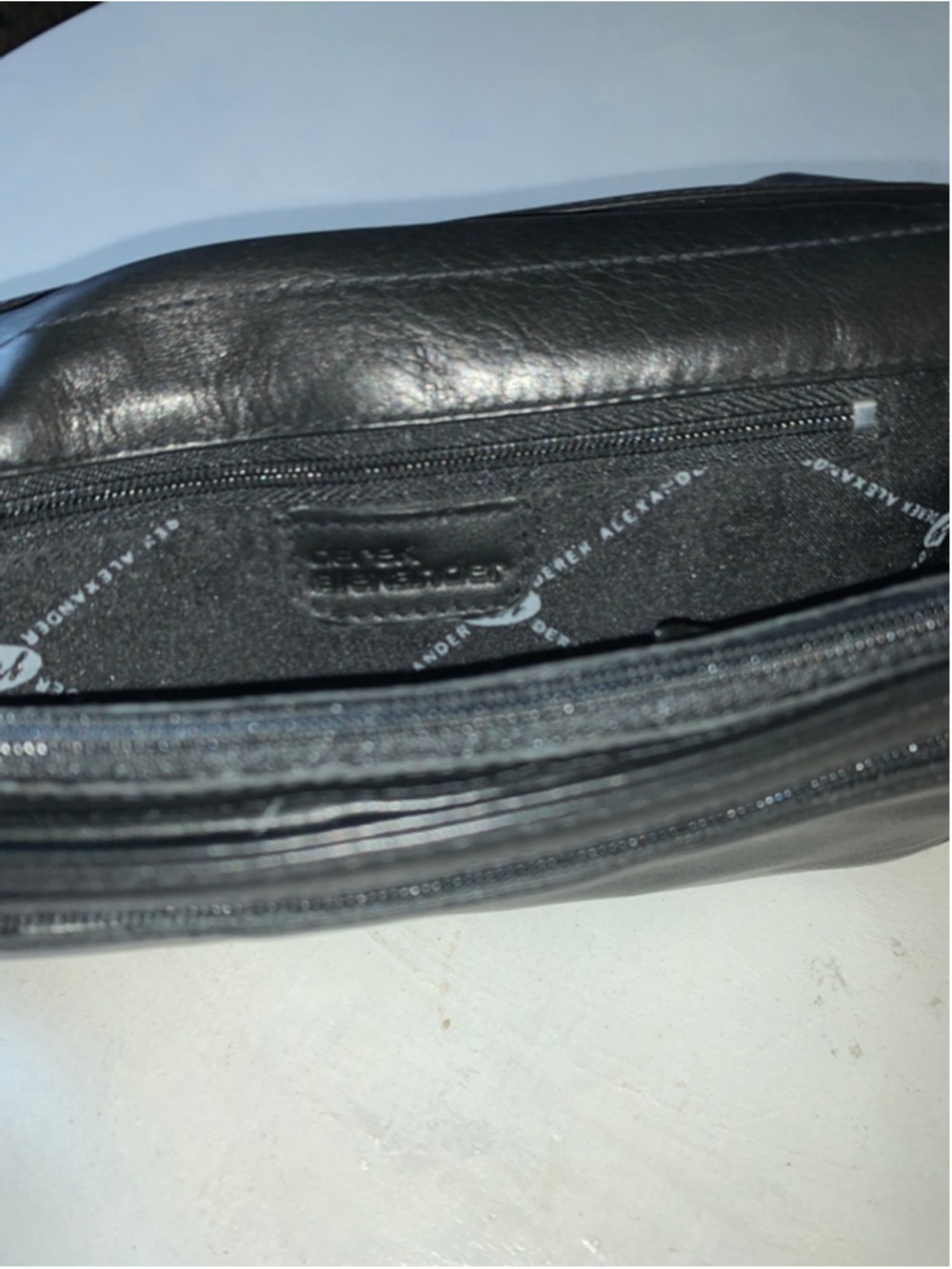 Women's Black Leather Clutch Wristlet Derek Alexander - Picture 11 of 11